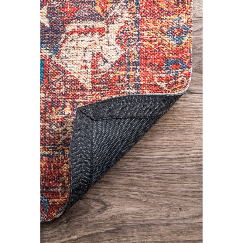 Flatweave Floral Indoor Rug, Rectangle 4' x 6'
