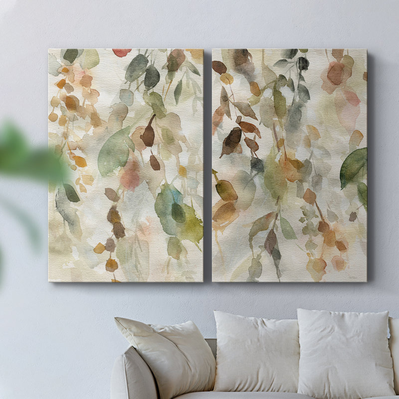 Cascading Nature I-Premium Gallery Wrapped Canvas -Ready to Hang, 36" H x 48" W