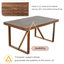 Arrangement de sièges en bois pour l'extérieur-740682217