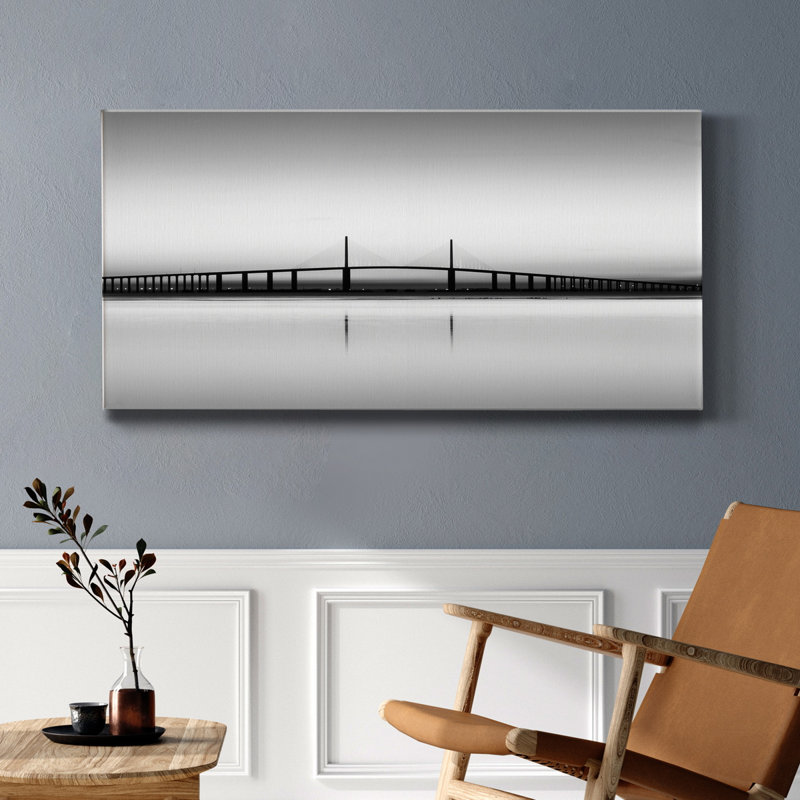 Sunshine Skyway - impression sur toile tendue, H 24 po x l 12 po x P 1 po