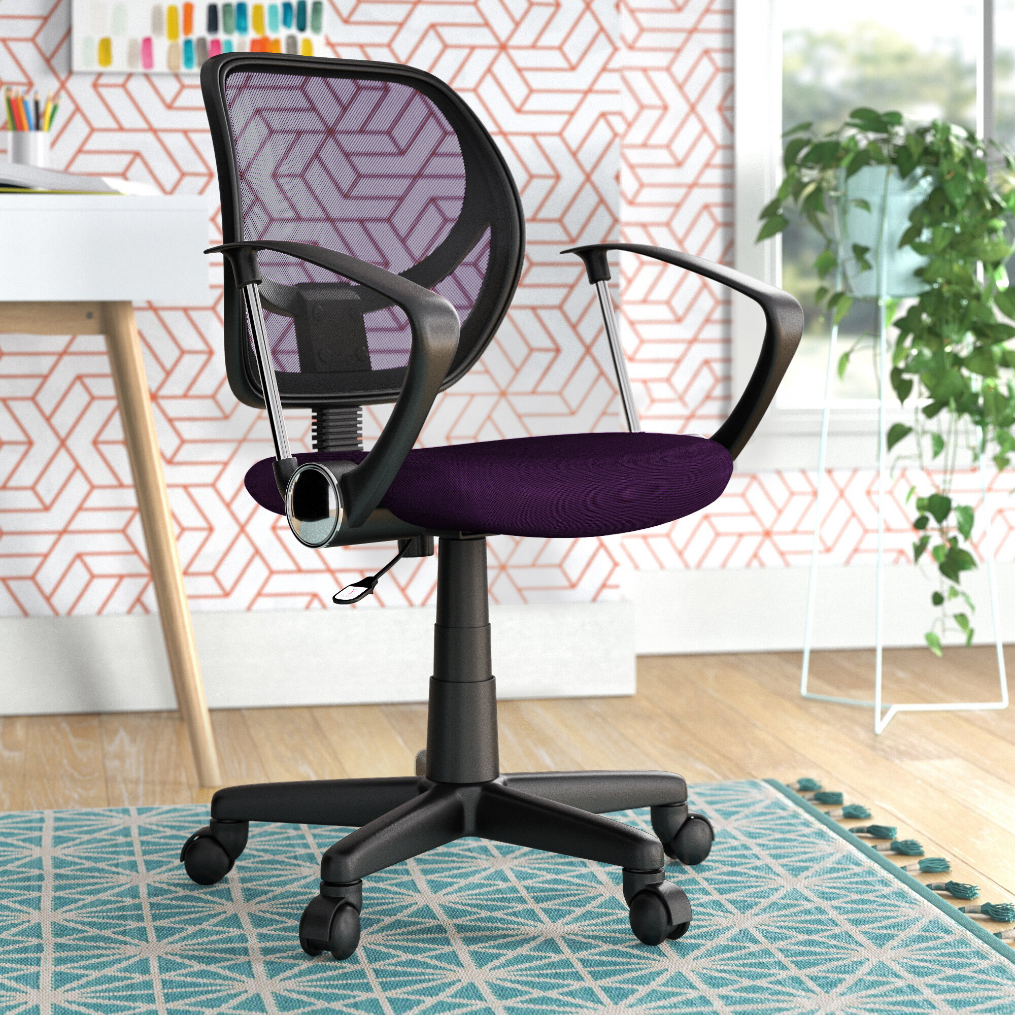 Curved Swivel Chair with Footrest, Catalog