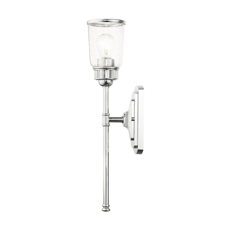 Leboeuf Dimmable Bath Sconce, Polished Chrome