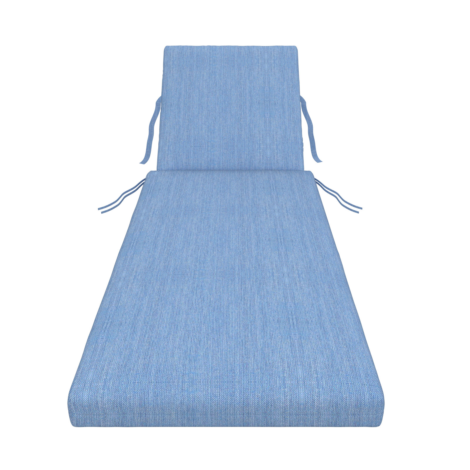 Outdoor Sunbrella® Chaise Lounge Cushion, 3.5" H x 24.5" W x 52.5"D, Cast Ocean Sunbrella® Plainweave