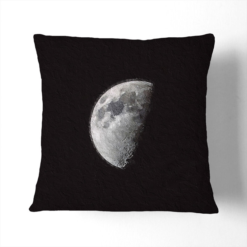 Half Moon Cushion with Filling, 40cm H x 40cm W x 15cm D