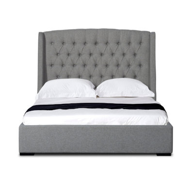 Halema Upholstered Wingback Bed