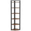 Étagère de coin 70,87 "de hauteur à 6 niveaux brun rustique pour le salon et le bureau-564856092