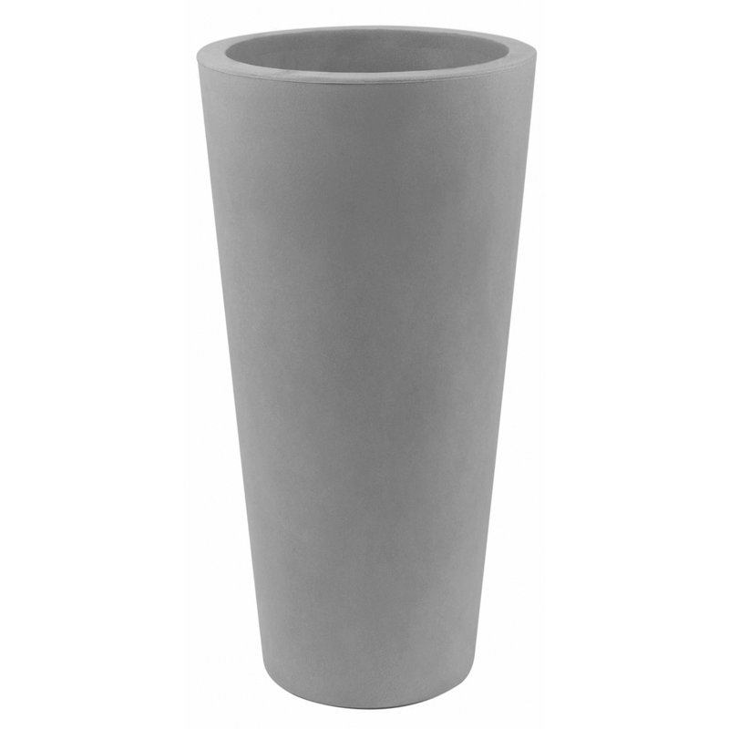 Cone Resin Pot Planter, 39.25" H x 13.75" W x 13.75" D, Steel