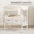 Maydolly Baby Changing Table with Storage Drawers and Waterproof Changing Topper Lockable Wheels-873040285