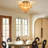 Fenella 4 - Light Tiered Glass Chandelier Flush Mount Ceiling Light-1513912781