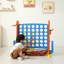 Ensemble de jeu géant 4-en-1 avec Connect 4, basketball, lancer d'anneau et jeux de golf-118396545