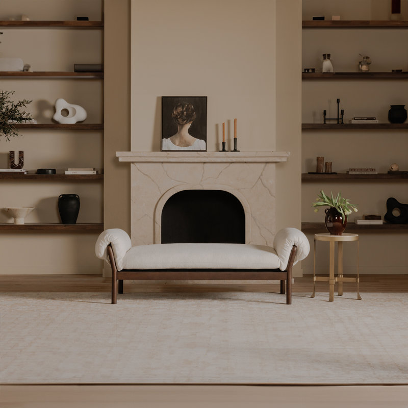 Ibon Carel Upholstered Daybed, Cream