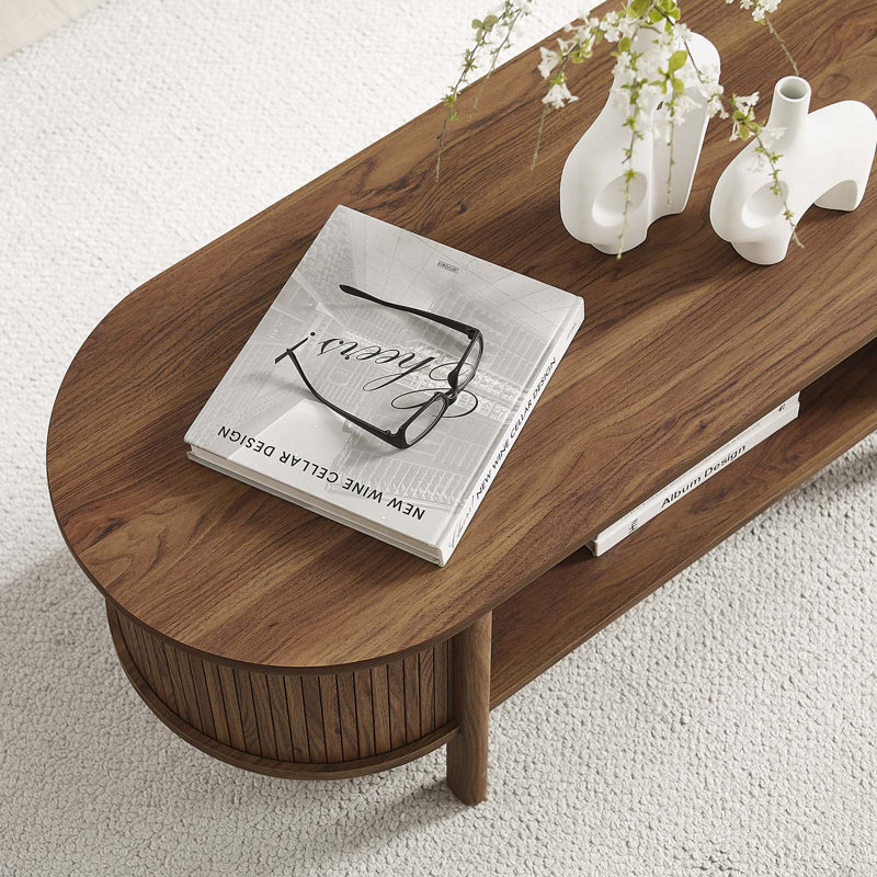 Modway Cadence Coffee Table, Walnut