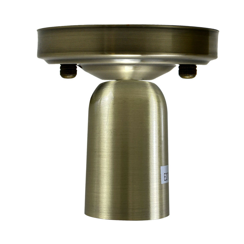 Lentini Flush Mount, Green Brass
