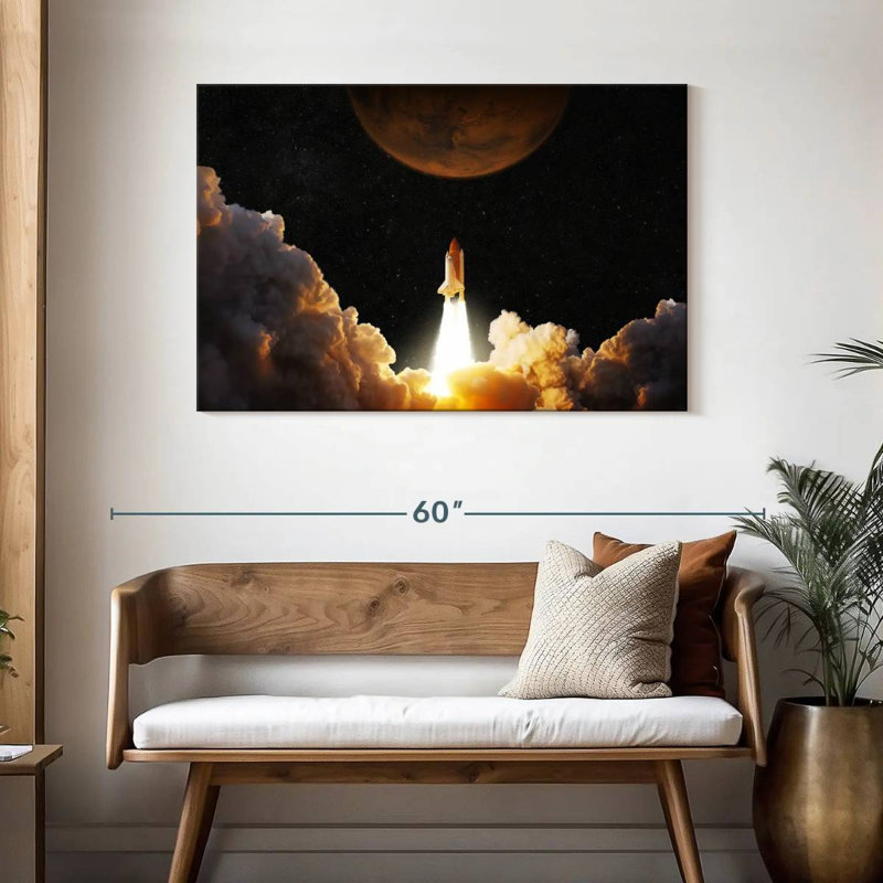 Oberle Rocket Launch, 30" H x 45" W