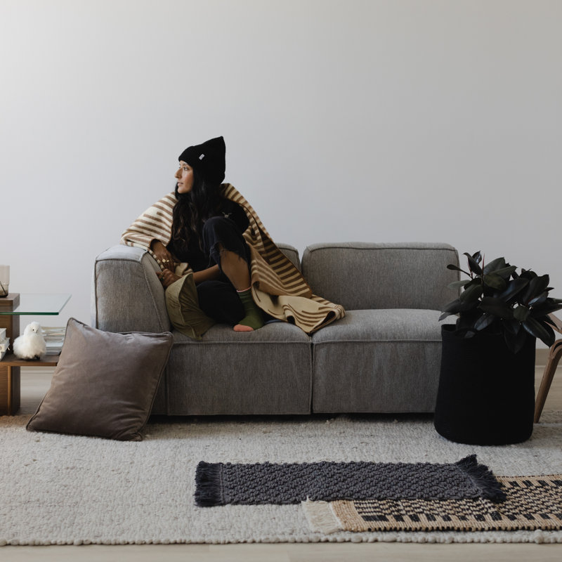 Panier utilitaire en tissu, Noir