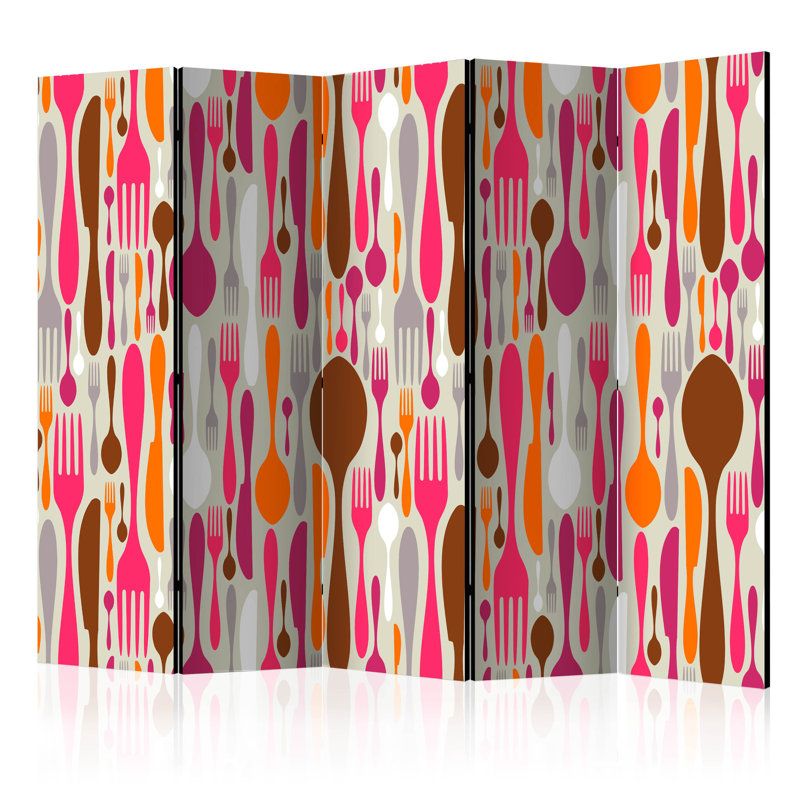 Lampron 172cm H Folding Room Divider, 5
