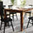 Solid Wood Commercial Grade Dining Table with Turned Legs-507436985-507436984