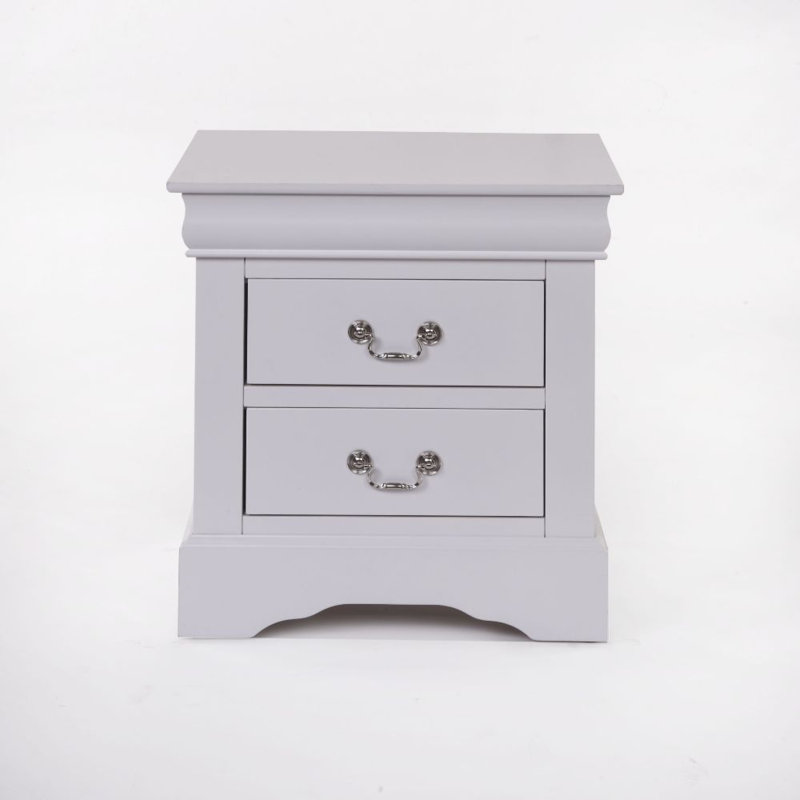 Table de chevet Cordelle, Blanc