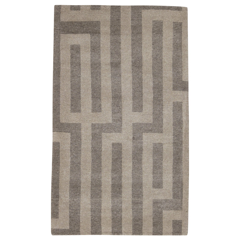 Hand Knotted Wool Geometric Indoor Rug