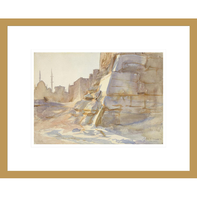 «CairoJohn Singer Sargent», estampe numérique encadrée, H 13,58 po x l 16,75 po