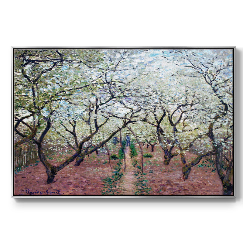 Orchard in Bloom, 1879, reproduction sur toile, H 41 po x l 27 po x P 2 po, Argent