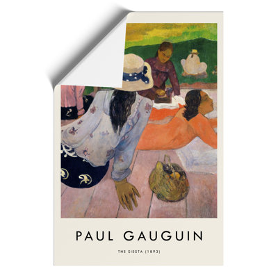 The Siesta Print by Paul Gauguin - Frameless Print