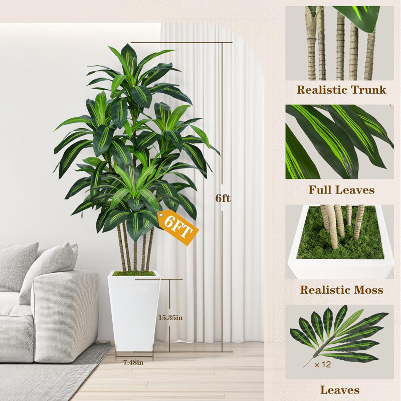 Arbre Dracaena artificiel 6 pi