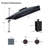 Shalonte 132'' Cantilever Umbrella with Crank Lift Counter Weights with Base in Ground-648751406