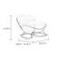 Chaise berçante moderne simple et décontractée