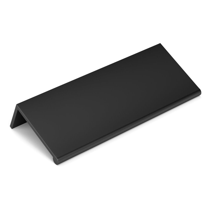 Lot de 15 poignées de tiroir noires de 7,6 cm (3 po) à bord effilé, fini mat, pour la cuisine, la chambre à coucher et les commodes.