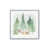 Cadre simple en chrome poli, bois massif