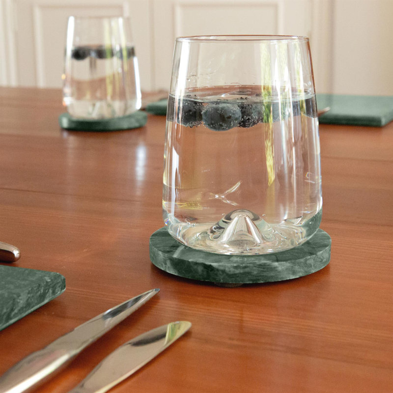 Marble Round 6 Piece Coaster Set