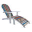 Recycled Boats Adirondack Chair with Footstool