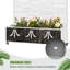 Boîte à fleurs en métal avec treillis et roues Treytin -1485041012-1508463474-1501536942