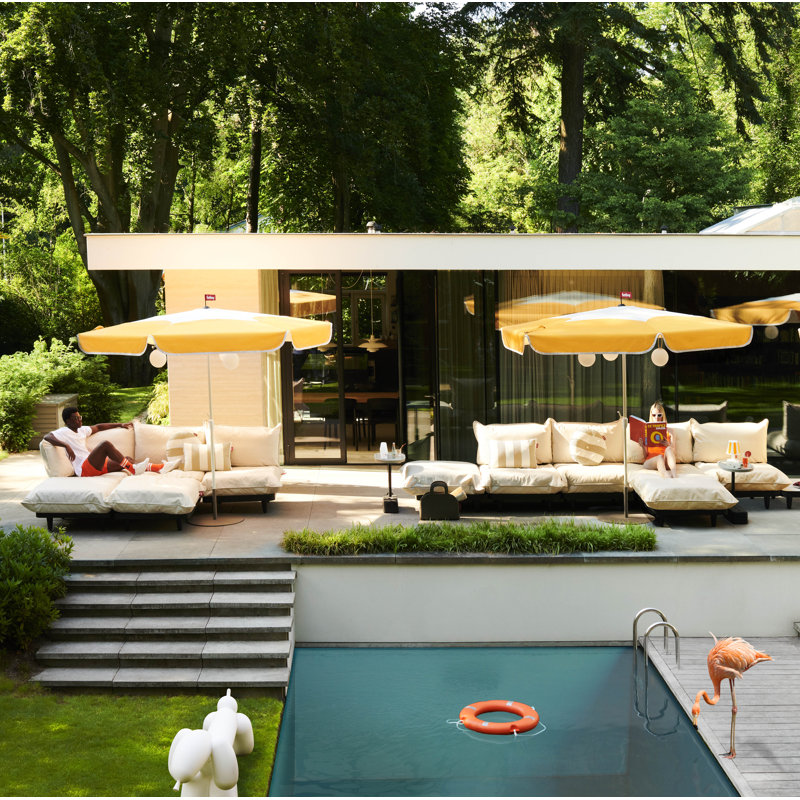 Paletti Outdoor Patio Modular Hocker, Sahara