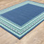 Tapis intérieur / extérieur bleu sarcelle / bleu / vert / blanc Deltana-23970758