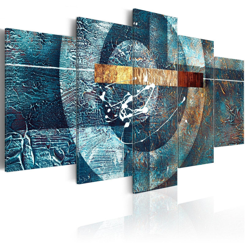 Impression sur toile - Galaxie bleue, H 40 po x l 80 po