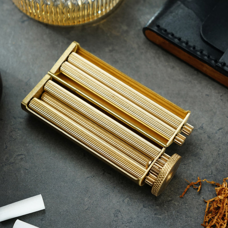 Cigarette Rolling Machine, Solid Brass Cigarette Roller