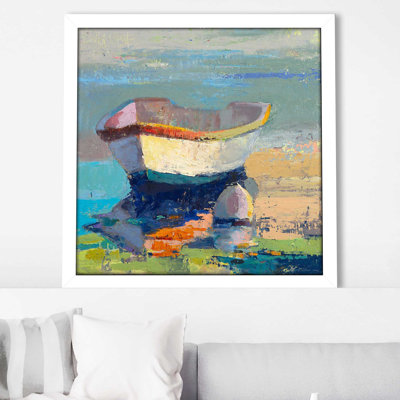 «Bottle Green Boat» par Beth A. Forst - Peinture