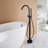 Thermostatic 316 Stainless Steel Floor Mounted Tub Faucet,Freestanding Tub Filler With Handshower With Single Handle-121653973