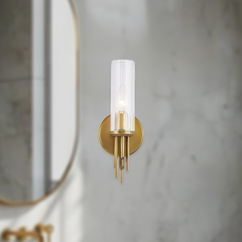 Torres 1 - Light Bath Sconce, Vintage Brass