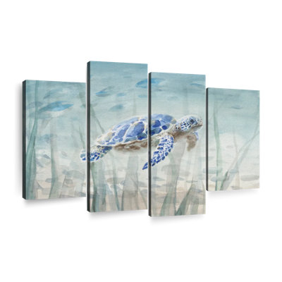 " Undersea Turtle " 4 - Pieces