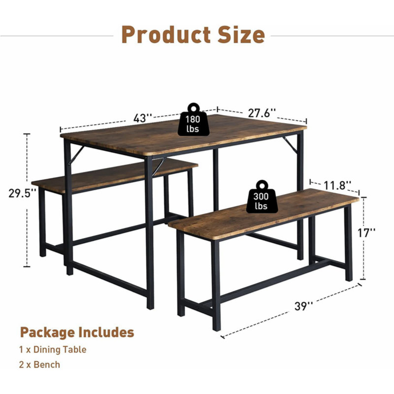 Megharam 4 - Person Four Leg Dining Set