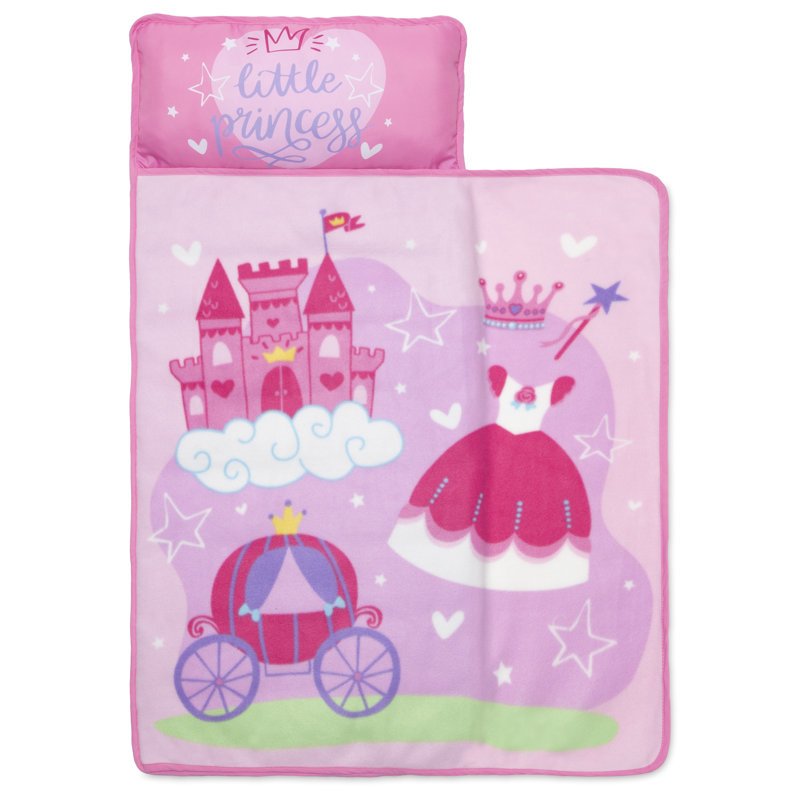 Tapis de sieste pour tout-petit Little Princess - Comprend un oreiller et une couverture