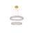 Steveson 2-Light Crystal Oval LED Chandelier-1593300677-1483814331