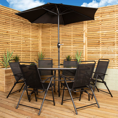 6 - Person Patio Dining Set with Rectangular Table