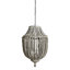 Lustre en perles de bois drapé-45450634