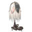 19" High Fabric Tulip Lighted Vanity Tray