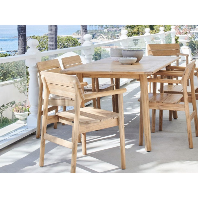 Modurn Outdoor Teak Dining Armchair