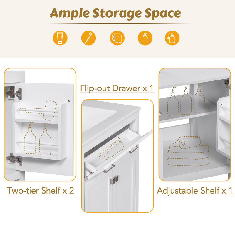 30'' Single Bathroom Vanity Base Only